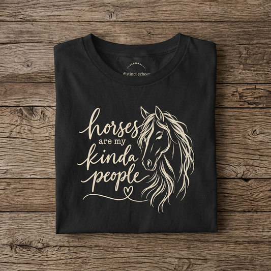 "Horses Are My Kinda People" Women's Softstyle Tee