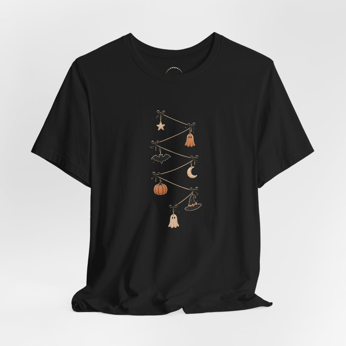 Halloween Garland Tee — Mini Charms Elevated Graphic T-Shirt