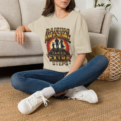 Raising Awesome (Takes Extra Steps) Family Pride Tee