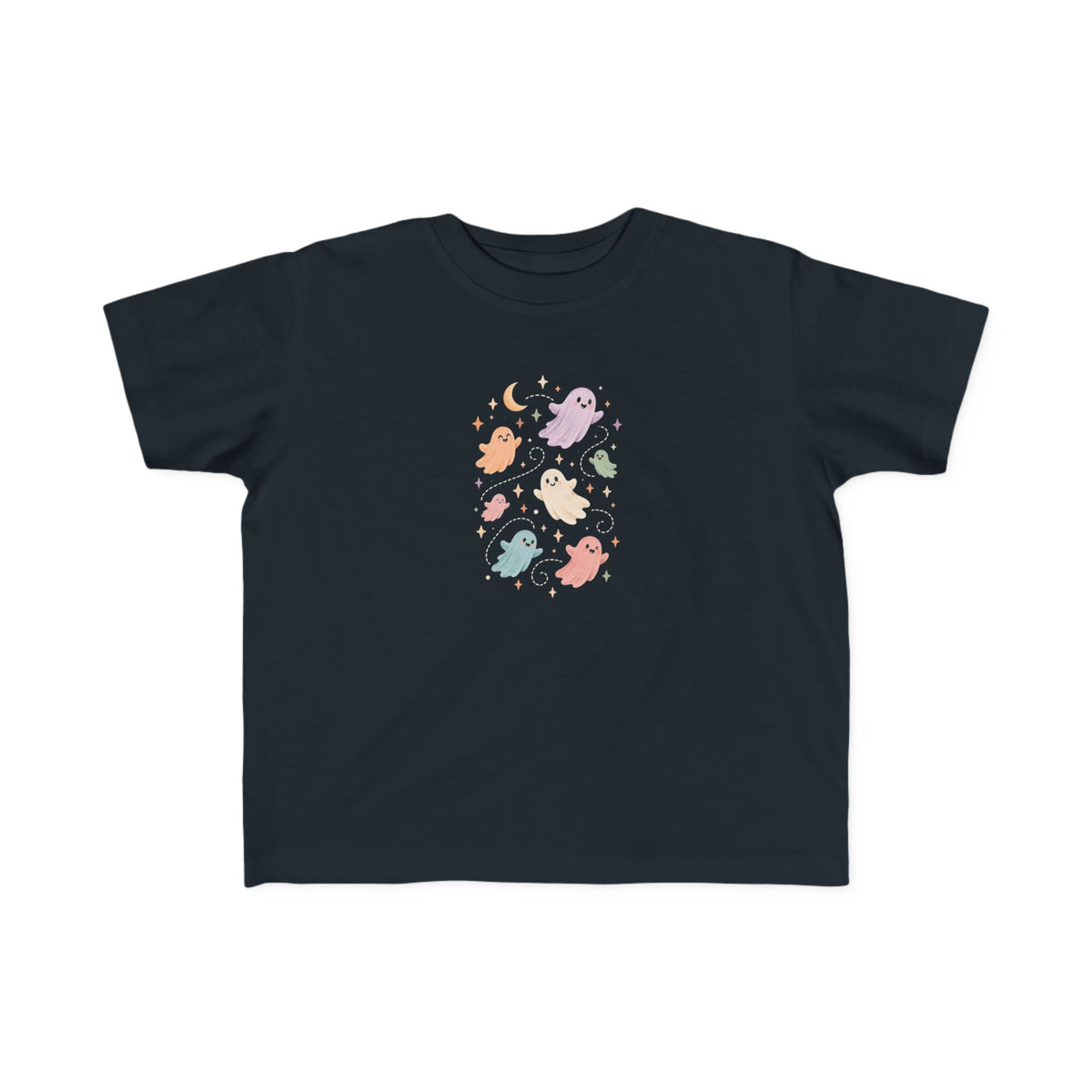 Toddler Tee — Pastel Ghosts Cute Halloween Graphic