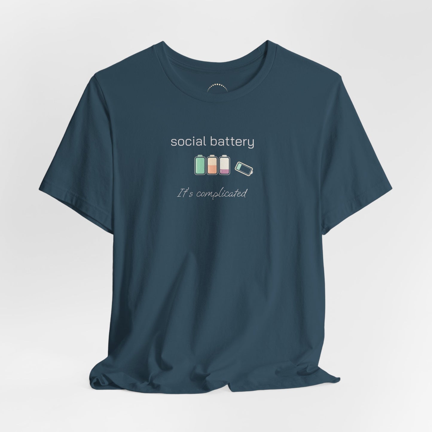 Social Battery Tee – “Social Battery” Low Charge Graphic T‑Shirt
