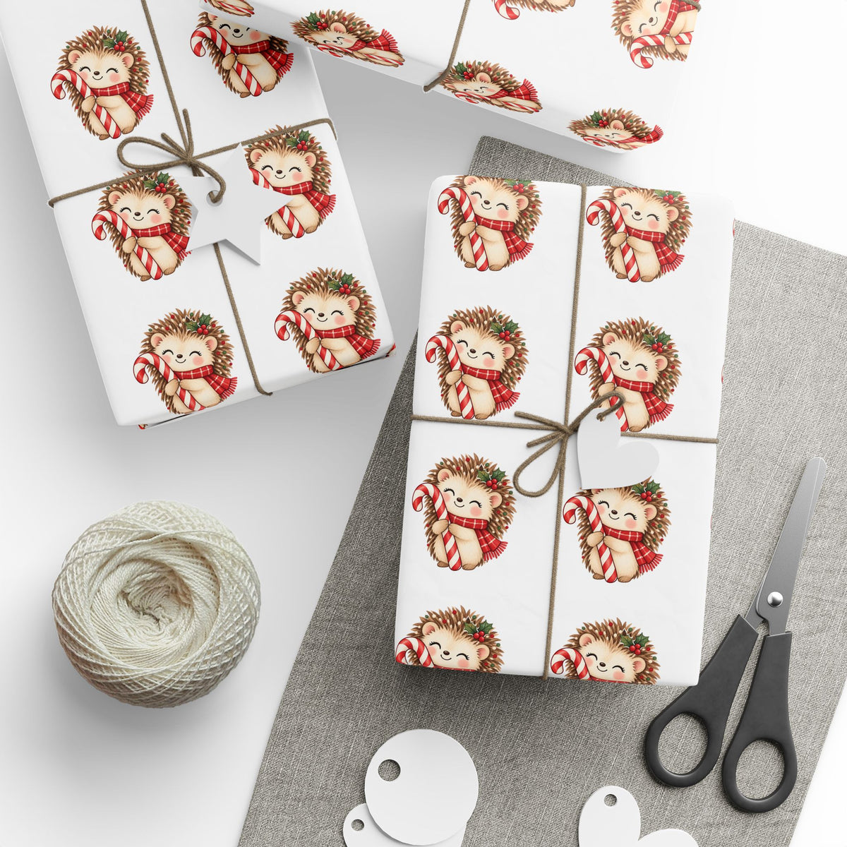 Christmas Wrapping Paper – Candycane Hugs Pattern 30" X 36"