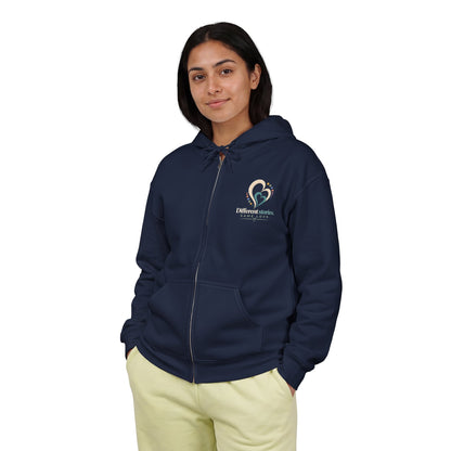 Love Without Limits Full Zip Hoodie — "Different Stories Same Love"  Signature Collection No. 002