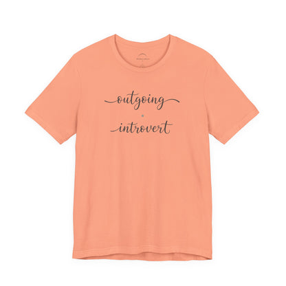 Outgoing Introvert T-Shirt — Fun Introvert Graphic Tee