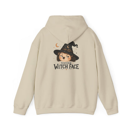 Halloween Hoodie - "Resting Witch Face" Funny Fall Graphic Comfort