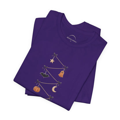Halloween Garland Tee — Mini Charms Elevated Graphic T-Shirt