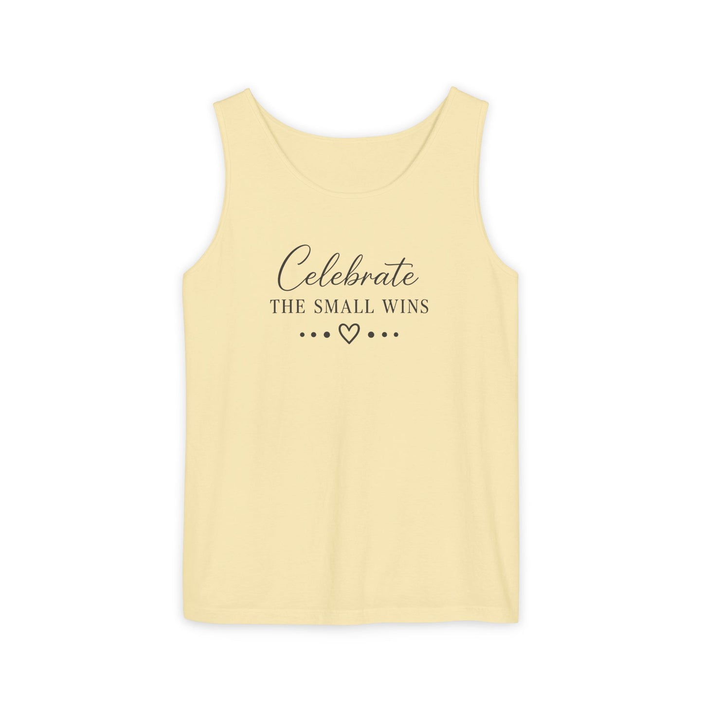 Celebrate the Small Wins Tank Top — Inspirational Graphic Tank