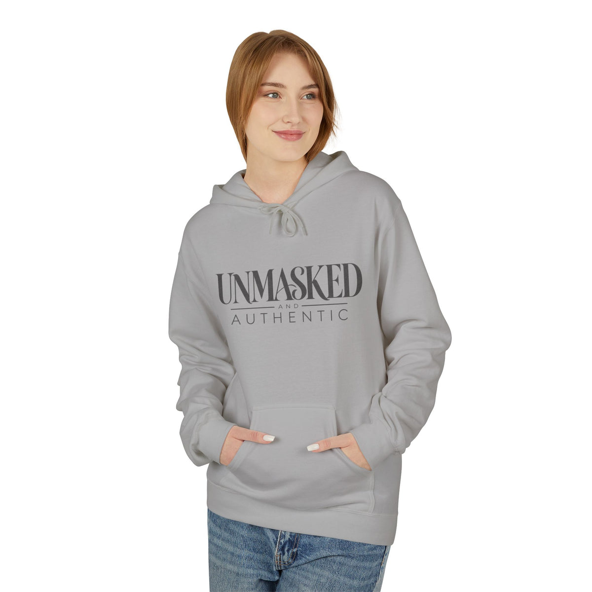 UNMASKED Hoodie — Midweight Unisex Fleece Pullover