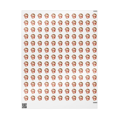 Christmas Wrapping Paper – Candycane Hugs Pattern 30" X 36"