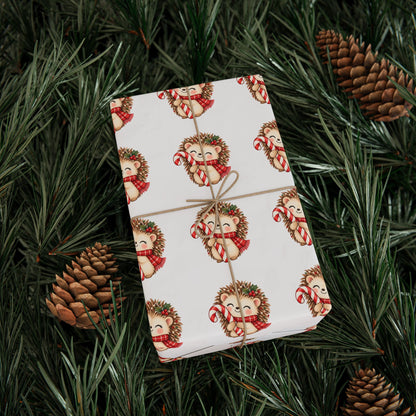 Christmas Wrapping Paper – Candycane Hugs Pattern 30" X 36"