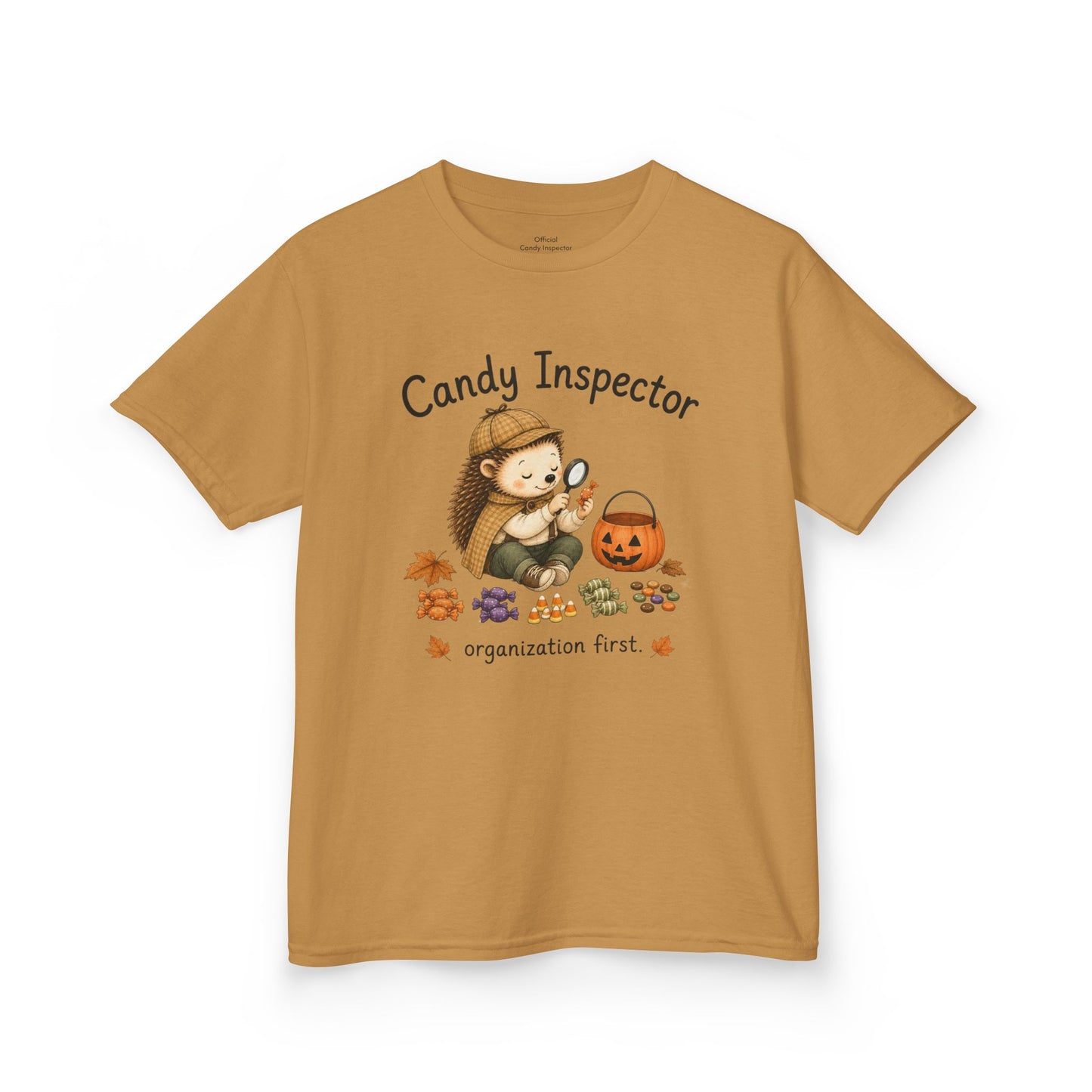 Youth T-Shirt — "Candy Inspector" Halloween Trick-or-Treat Shirt