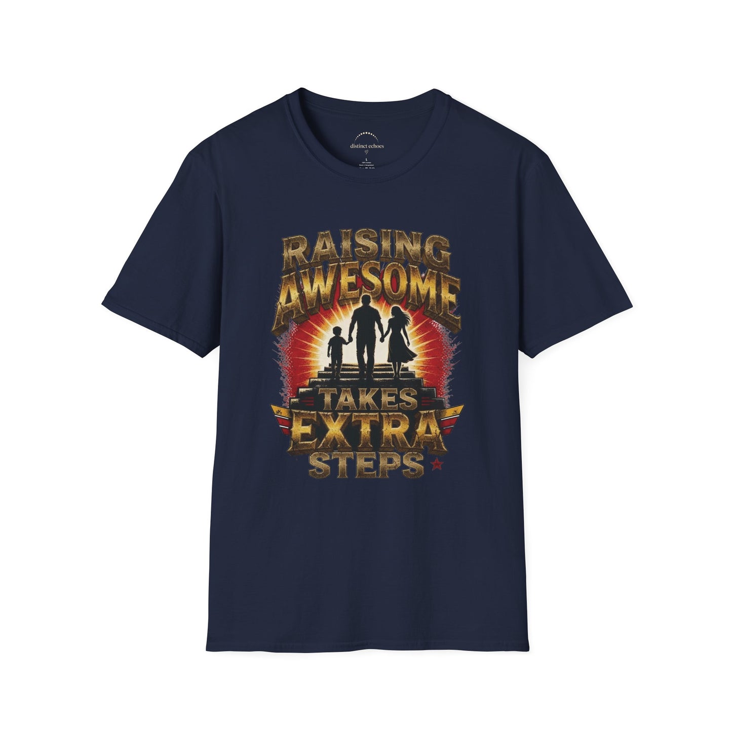 Raising Awesome (Takes Extra Steps) Family Pride Tee