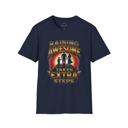 Raising Awesome (Takes Extra Steps) Family Pride Tee