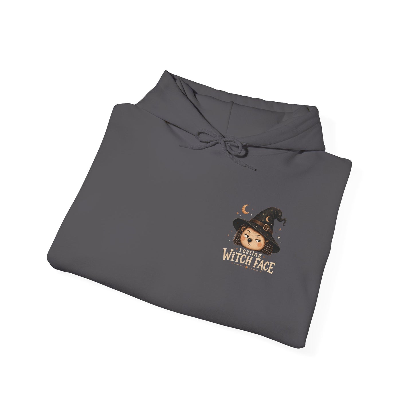 Halloween Hoodie - "Resting Witch Face" Funny Fall Graphic Comfort
