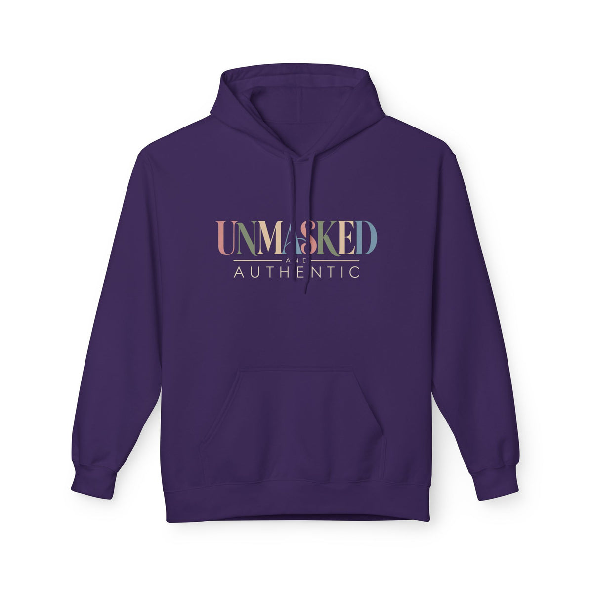 UNMASKED Hoodie — Midweight Unisex Fleece Pullover