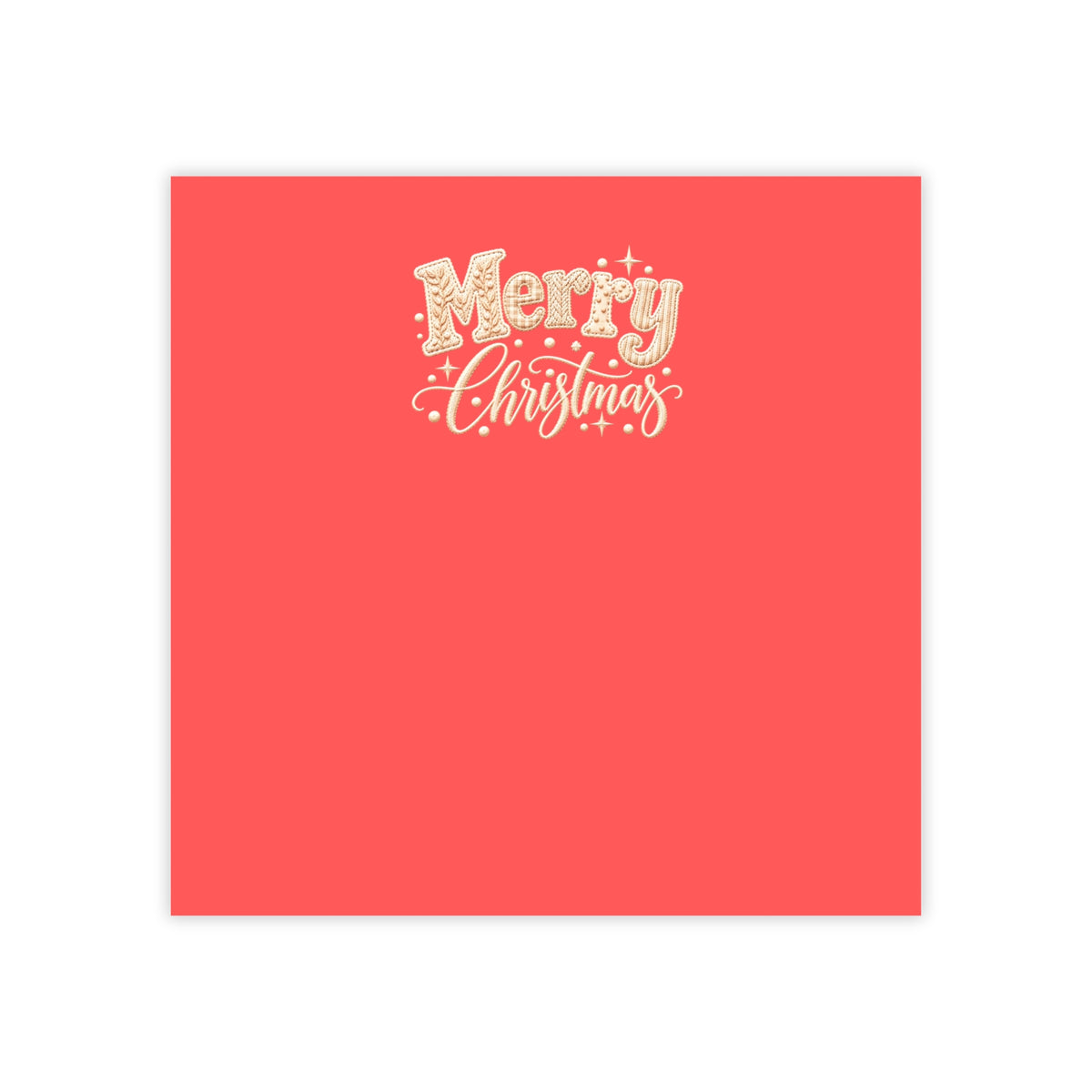 Merry Christmas Post-it® Note Pad 4" x 4"