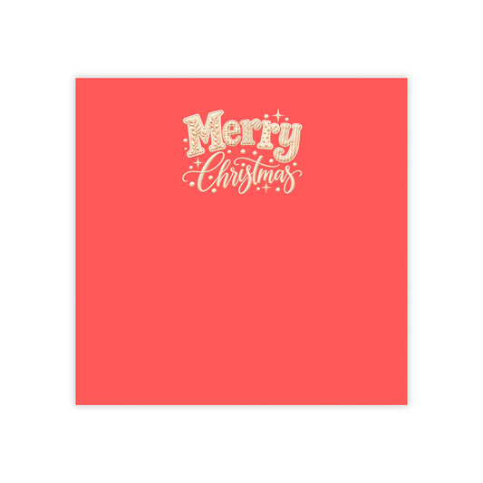 Merry Christmas Post-it® Note Pad 4" x 4"