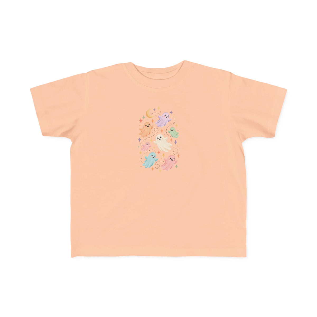 Toddler Tee — Pastel Ghosts Cute Halloween Graphic