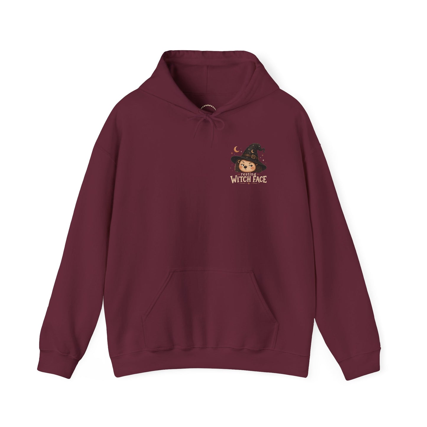 Halloween Hoodie - "Resting Witch Face" Funny Fall Graphic Comfort