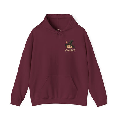 Halloween Hoodie - "Resting Witch Face" Funny Fall Graphic Comfort