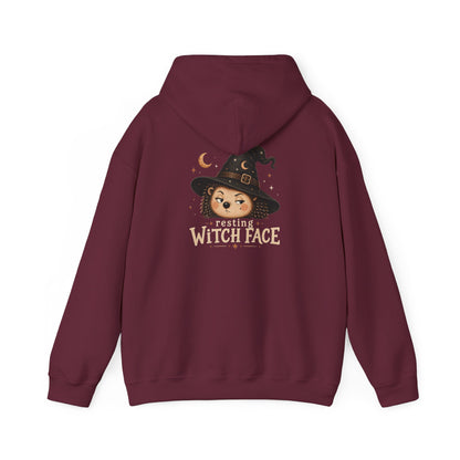 Halloween Hoodie - "Resting Witch Face" Funny Fall Graphic Comfort