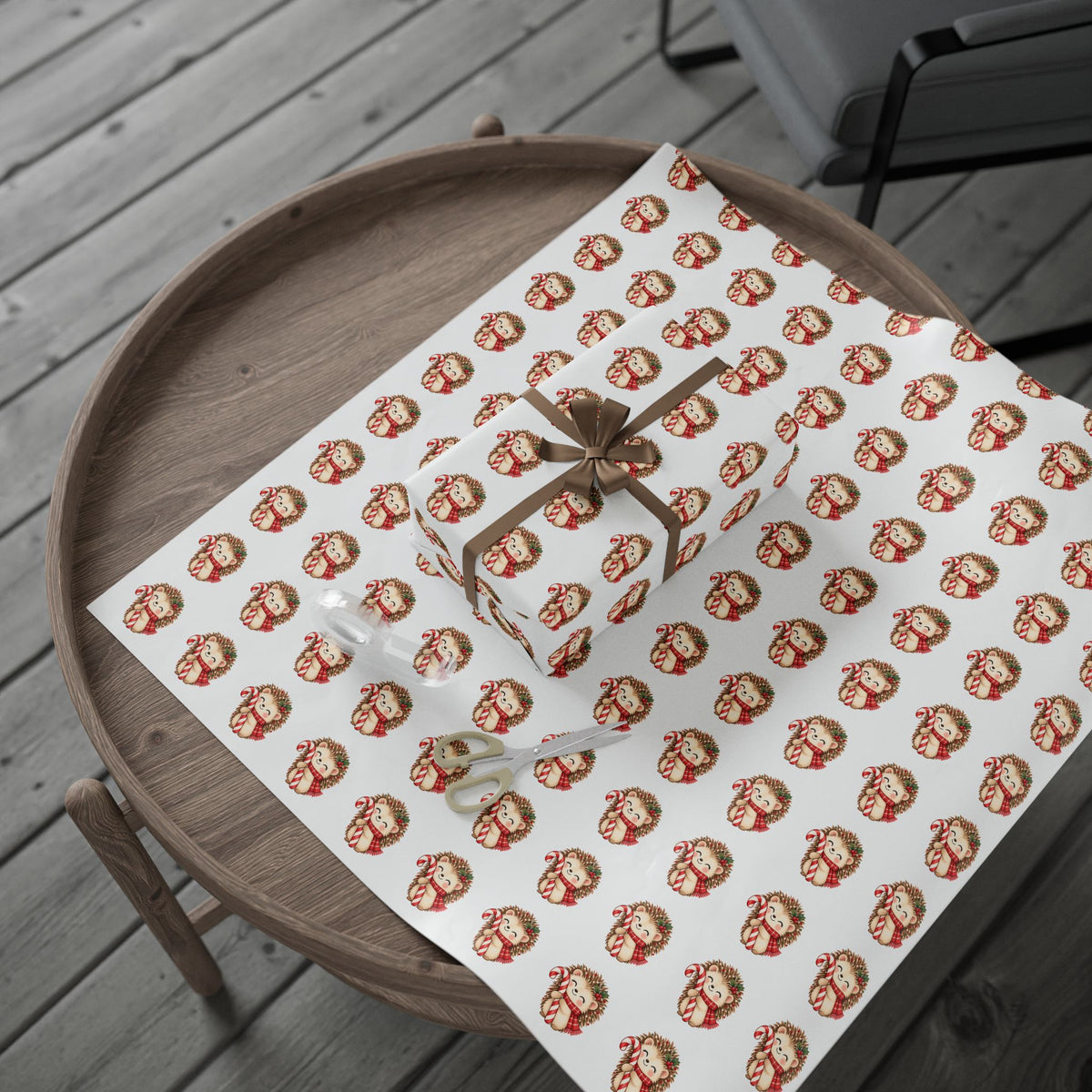 Christmas Wrapping Paper – Candycane Hugs Pattern 30" X 36"