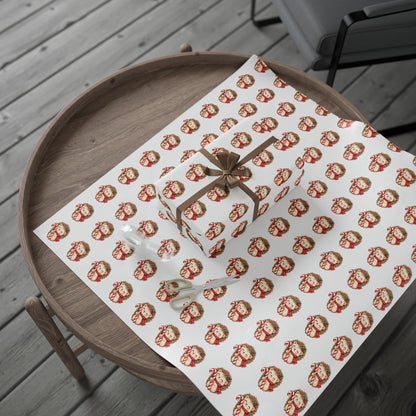 Christmas Wrapping Paper – Candycane Hugs Pattern 30" X 36"