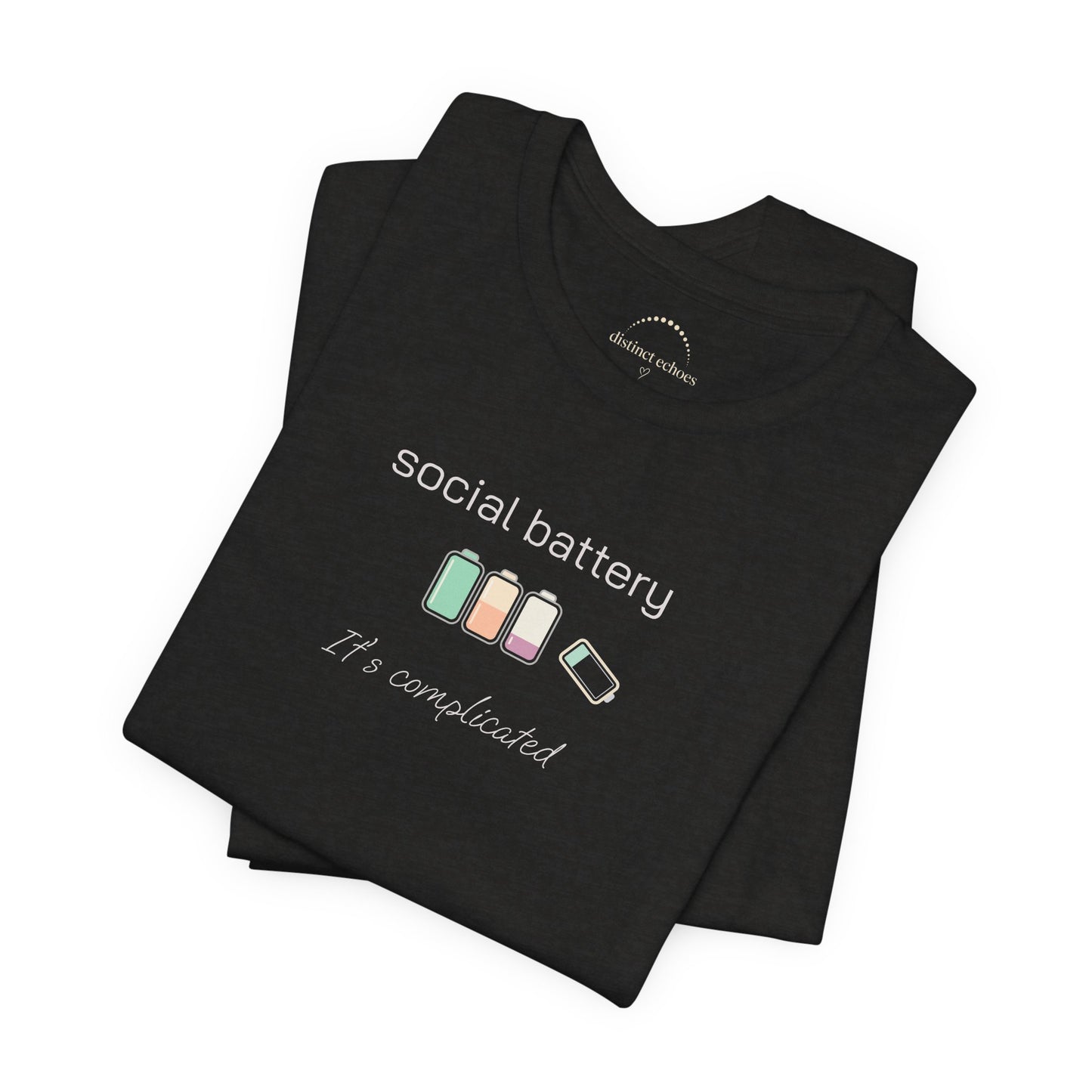 Social Battery Tee – “Social Battery” Low Charge Graphic T‑Shirt
