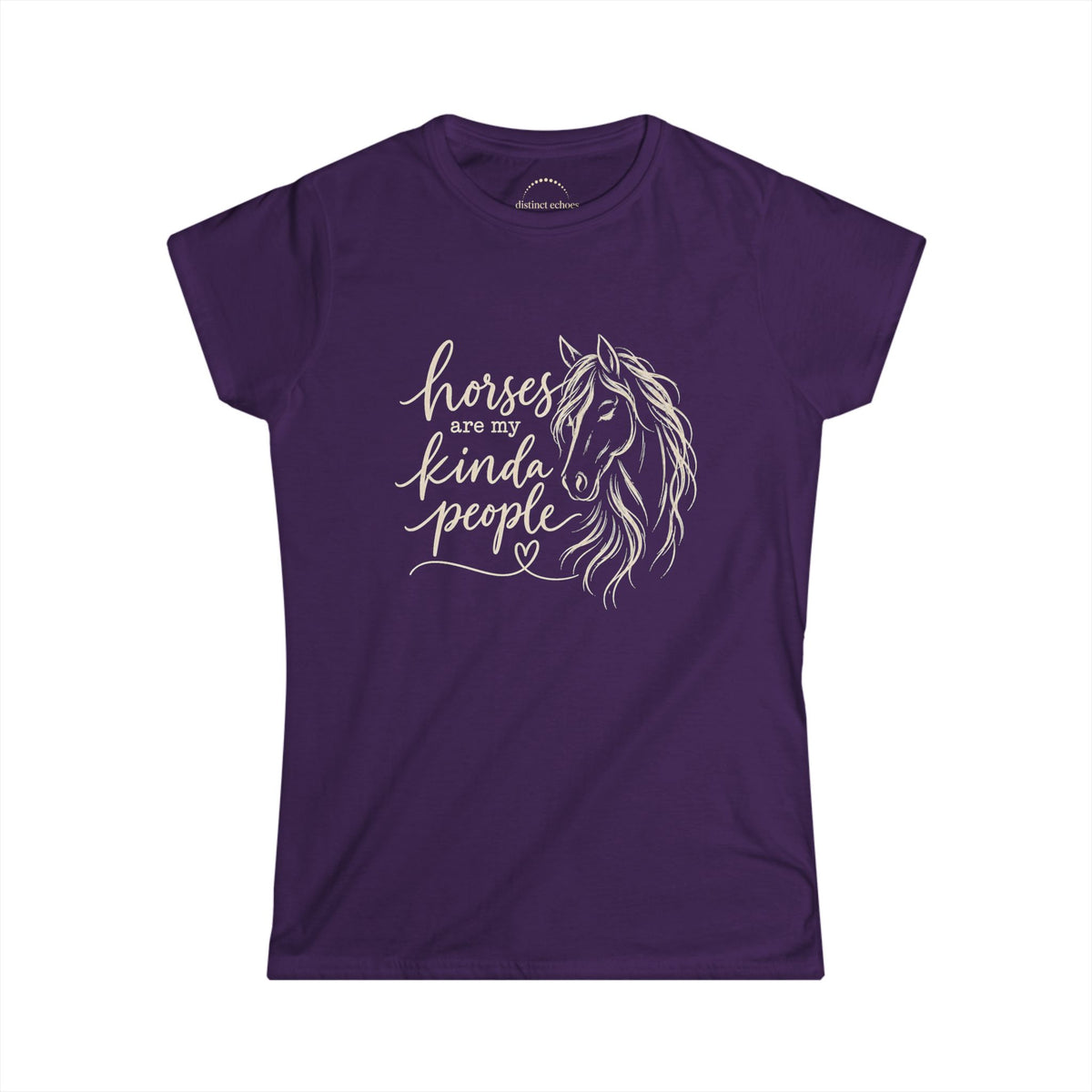 "Horses Are My Kinda People" Women's Softstyle Tee