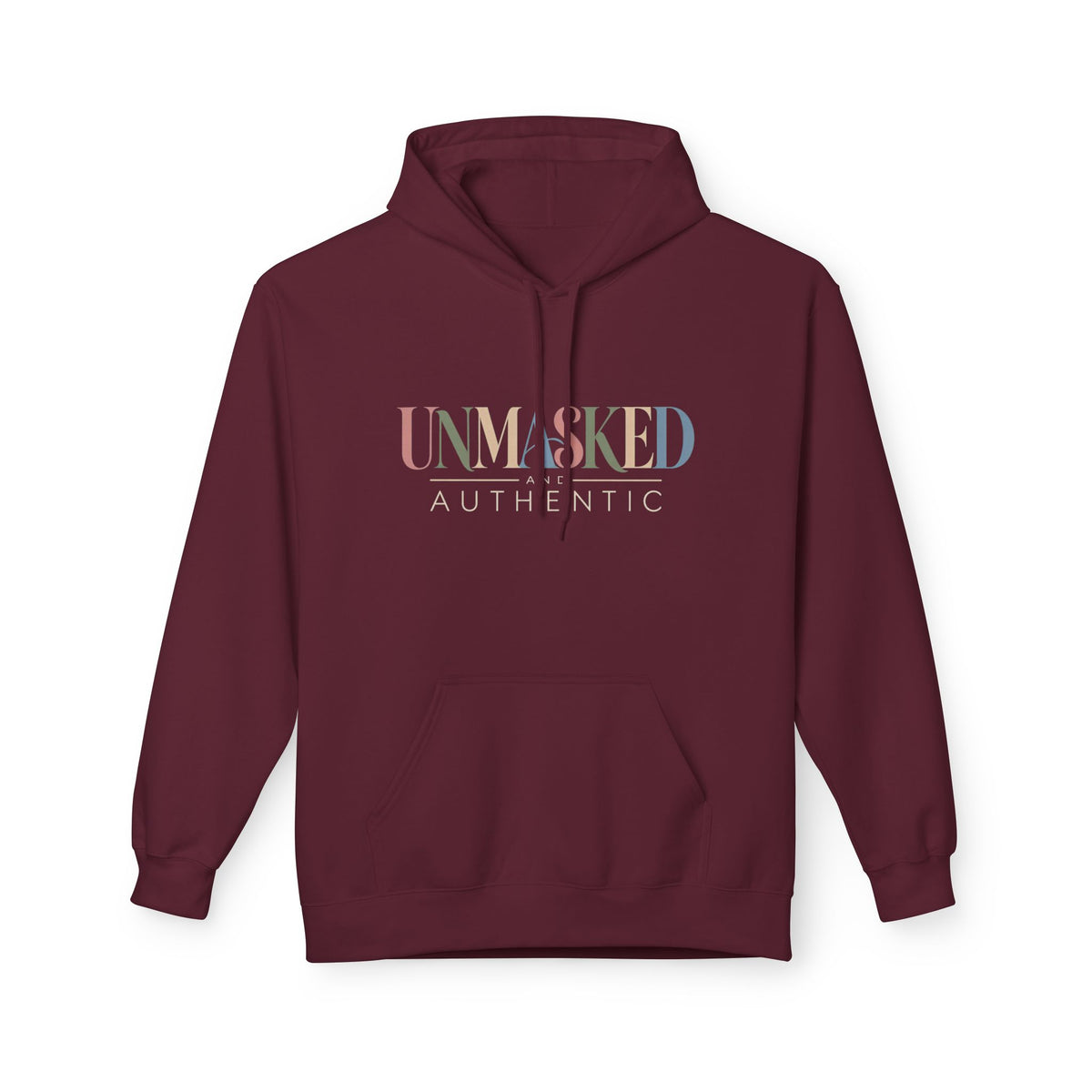 UNMASKED Hoodie — Midweight Unisex Fleece Pullover