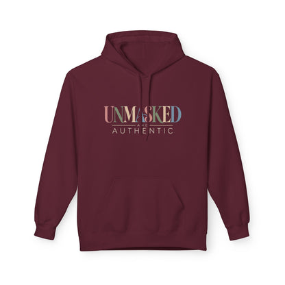 UNMASKED Hoodie — Midweight Unisex Fleece Pullover