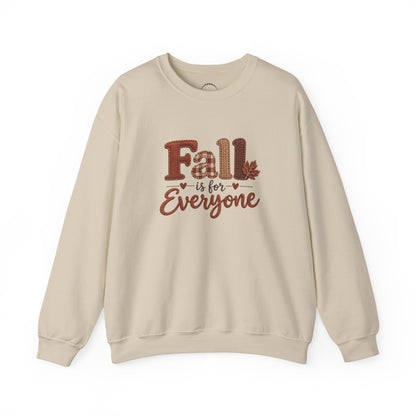 "Fall Is For Everyone " Faux-Embroidery Sensory Friendly Sweatshirt
