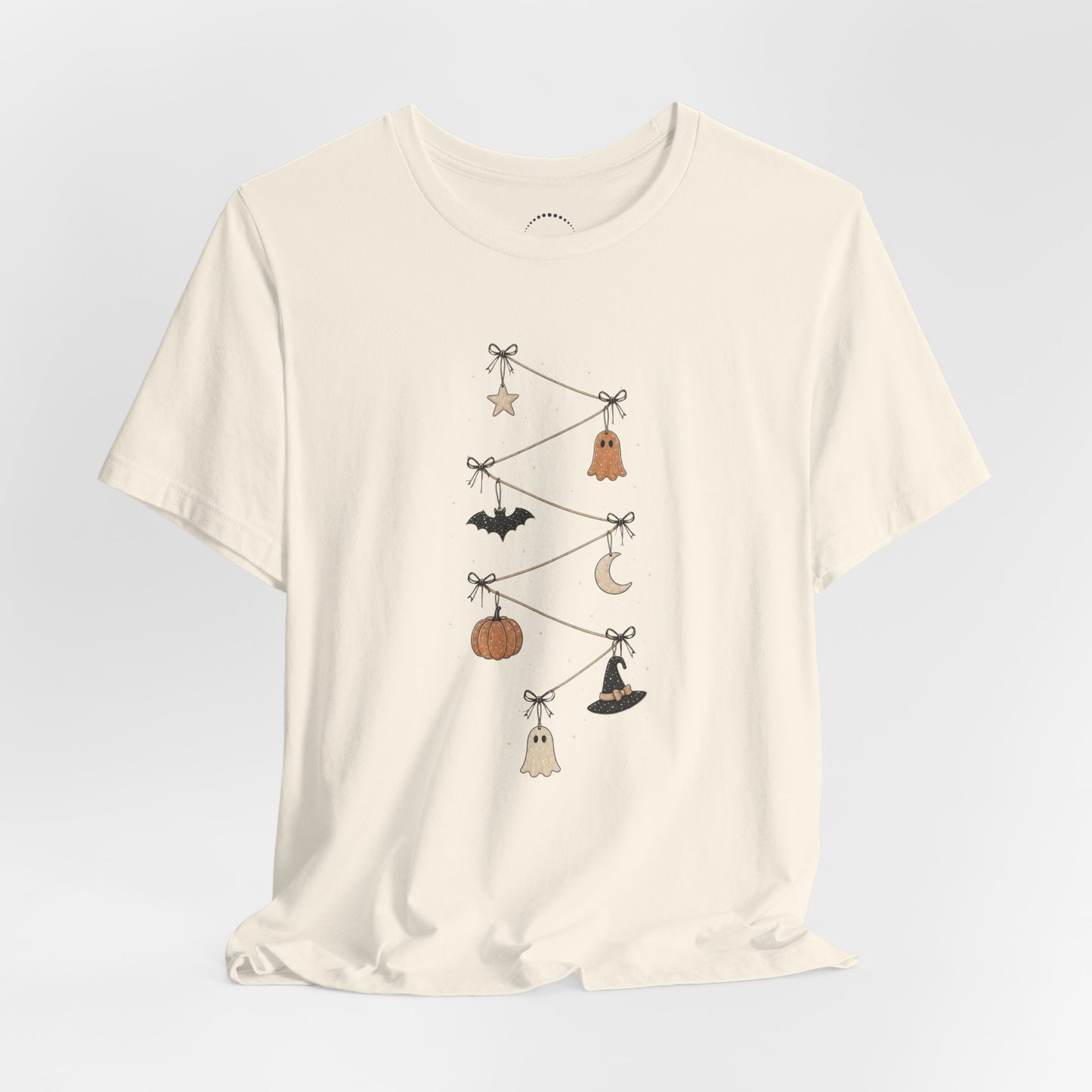 Halloween Garland Tee — Mini Charms Elevated Graphic T-Shirt