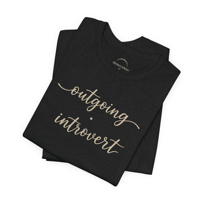 Outgoing Introvert T-Shirt — Fun Introvert Graphic Tee