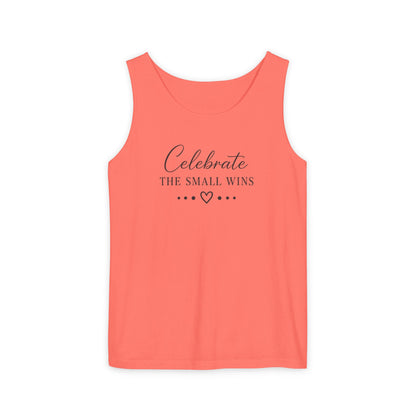 Celebrate the Small Wins Tank Top — Inspirational Graphic Tank