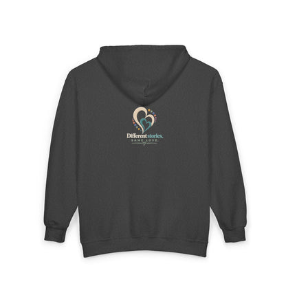 Love Without Limits Full Zip Hoodie — "Different Stories Same Love"  Signature Collection No. 002