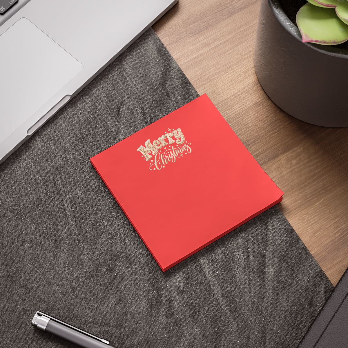 Merry Christmas Post-it® Note Pad 4" x 4"
