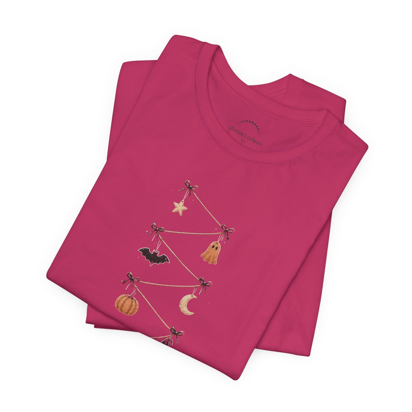 Halloween Garland Tee — Mini Charms Elevated Graphic T-Shirt