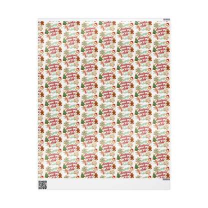 Christmas Cookie Club Holiday Wrapping Paper 30" x 36"