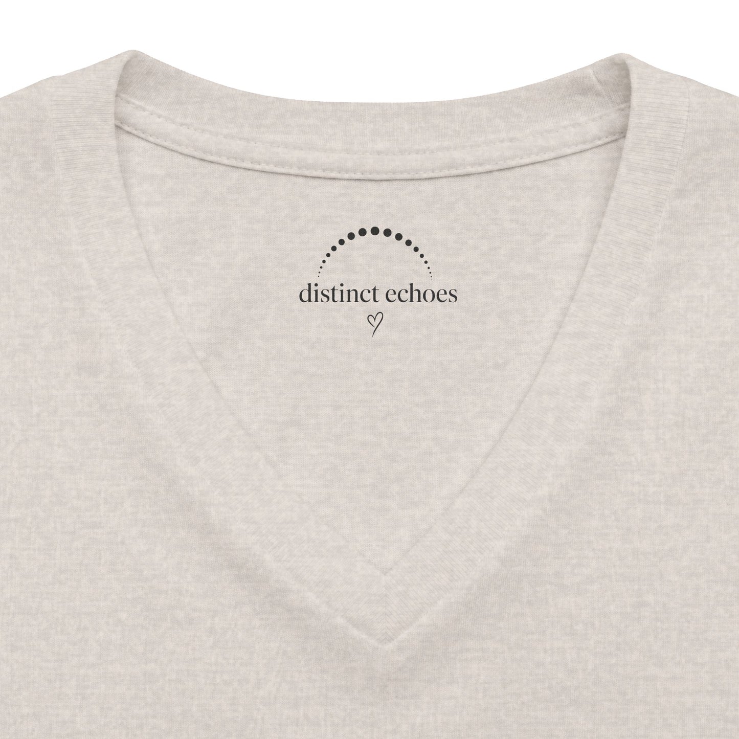Spook-ish V‑Neck Tee — "Caffeinated & Mildly Haunted" Halloween Coffee Shirt