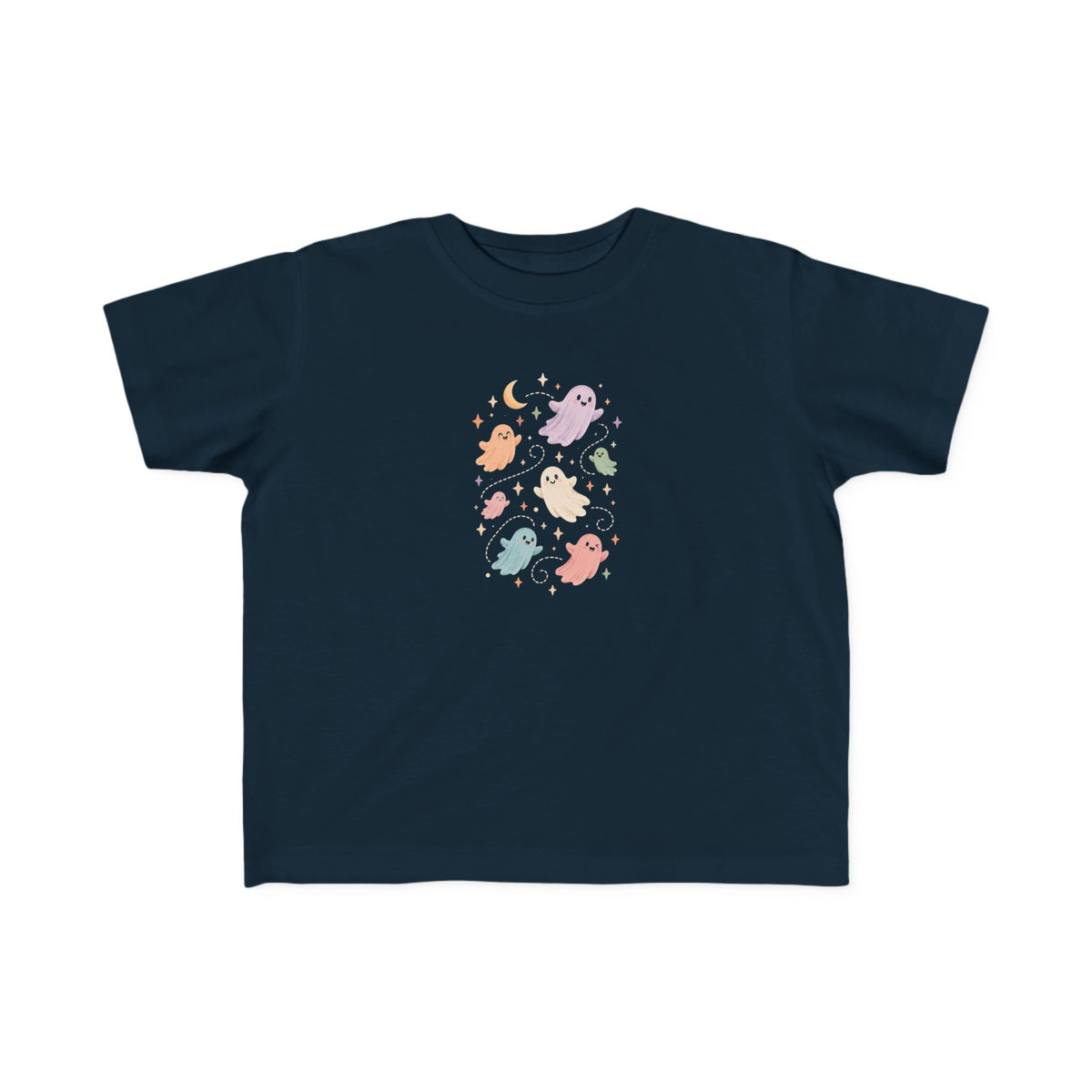 Toddler Tee — Pastel Ghosts Cute Halloween Graphic