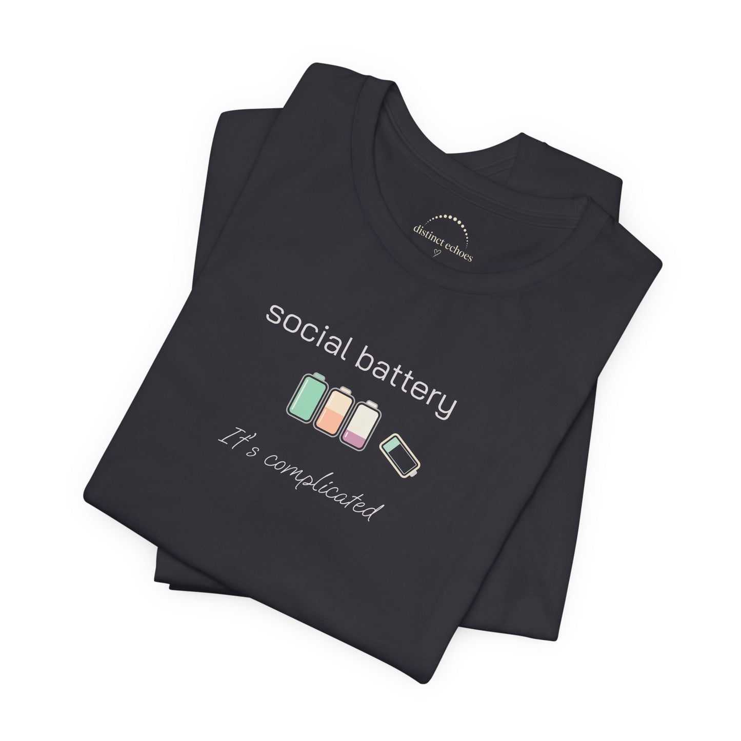 Social Battery Tee – “Social Battery” Low Charge Graphic T‑Shirt