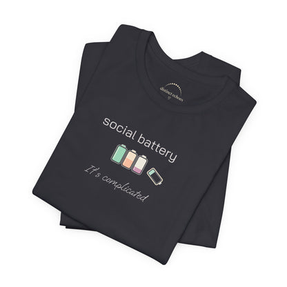 Social Battery Tee – “Social Battery” Low Charge Graphic T‑Shirt