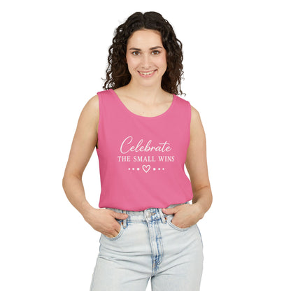 Celebrate the Small Wins Tank Top — Inspirational Graphic Tank