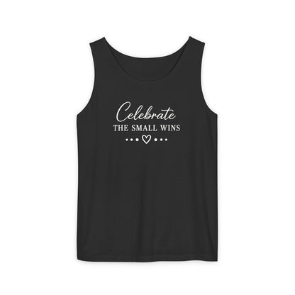 Celebrate the Small Wins Tank Top — Inspirational Graphic Tank