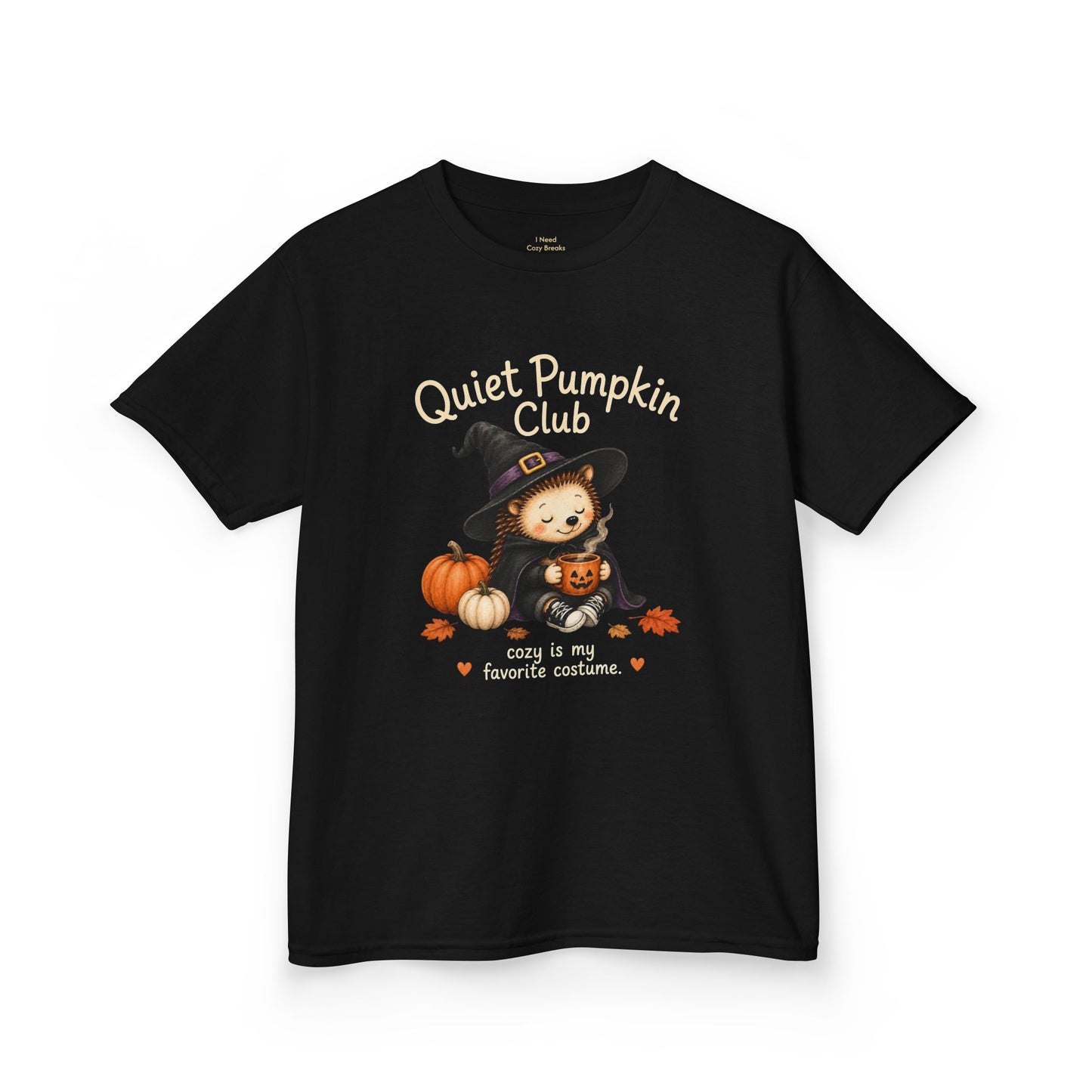 Quiet Pumpkin Club Kids Tee — Cute Witch Halloween