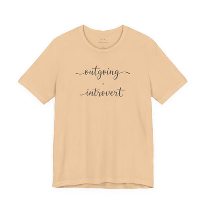 Outgoing Introvert T-Shirt — Fun Introvert Graphic Tee