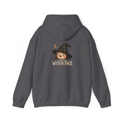 Halloween Hoodie - "Resting Witch Face" Funny Fall Graphic Comfort
