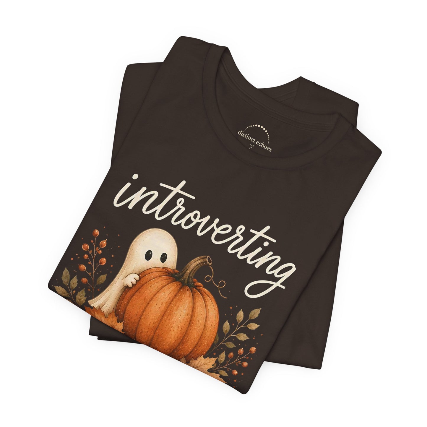 Introverting Ghost Pumpkin Tee — Cute Halloween T-Shirt