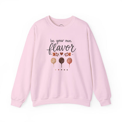 Playful Sweatshirt — "Be Your Own Flavor" Cake Pop Graphic